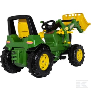 Pedal tractor, John Deere 7310R with front loader - R730034