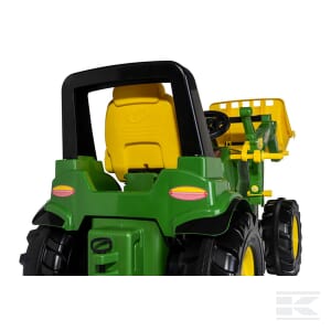 Pedal tractor, John Deere 7310R with front loader - R730034