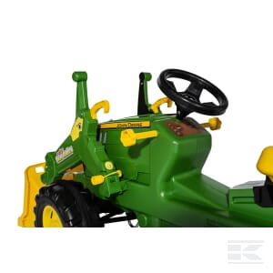 Pedal tractor, John Deere 7310R with front loader - R730034