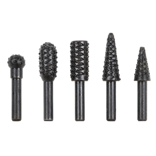 Sealey Rotary Burr Rasp Drill Bit Set 5pc RWBS5