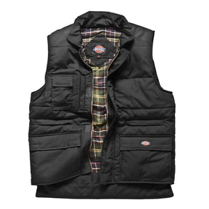 *STOCK CLEARANCE* - Bodywarmer Black BW11025BK Quilted Outdoor Work Vest