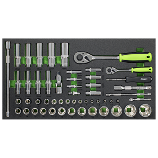 Sealey Top Chest & Rollcab Combination 6 Drawer Tool Kit 247pc S01267