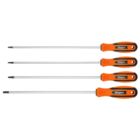 Sealey TRX Star* Long Screwdriver Set 4pc S01289