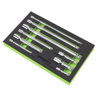 Sealey | Extension Bar Set 1/4", 3/8" & 1/2"Sq Drive 9pc - S01292