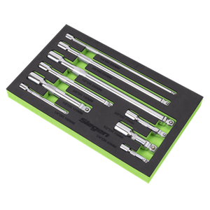 Sealey | Extension Bar Set 1/4", 3/8" & 1/2"Sq Drive 9pc - S01292