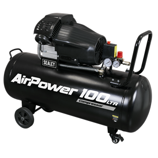 Sealey | 100L V-Twin Direct Drive Air Compressor 3hp - SAC10030VA