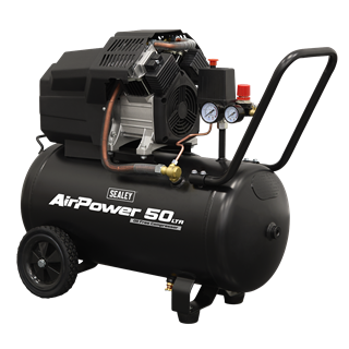 Sealey | Air Compressor 50L V-Twin Oil Free Direct Drive 3hp - SAC5002