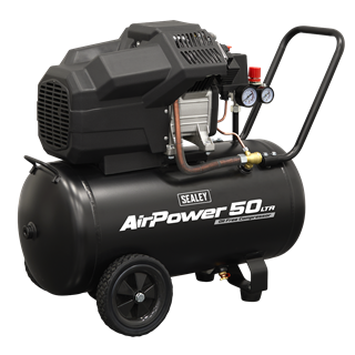 Sealey | Air Compressor 50L V-Twin Oil Free Direct Drive 3hp - SAC5002