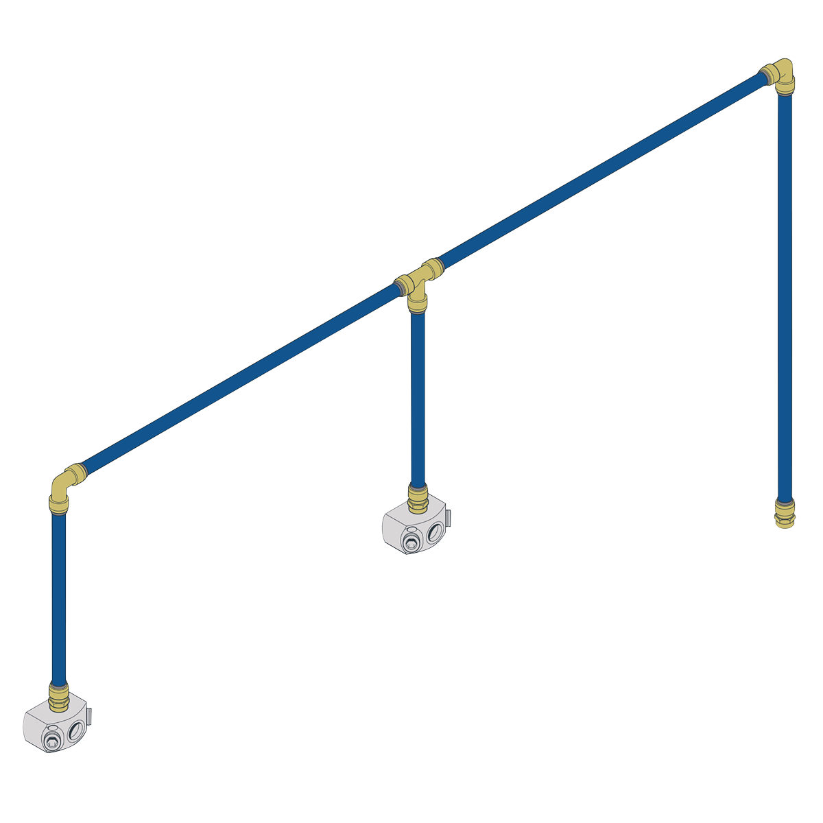 SharkBite® 12m 2-Drop Air Supply System Kit 28mm