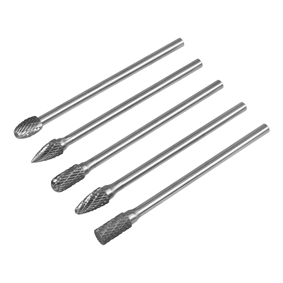 Sealey | Tungsten Carbide Rotary Burr Set Extra-Long 5pc - SDBK5XL