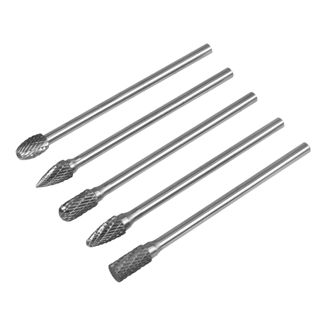 Sealey | Tungsten Carbide Rotary Burr Set Extra-Long 5pc - SDBK5XL