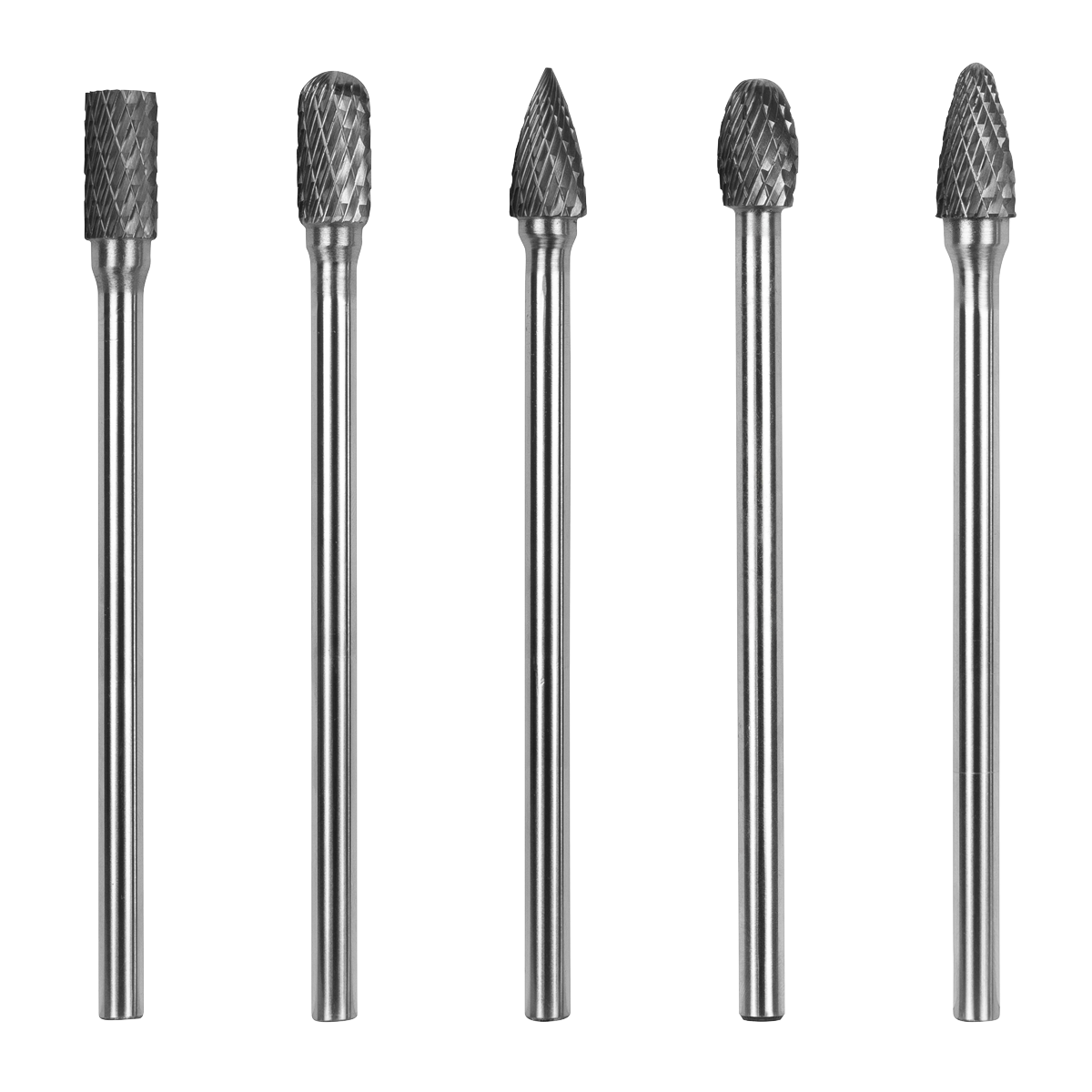 Sealey | Tungsten Carbide Rotary Burr Set Extra-Long 5pc - SDBK5XL