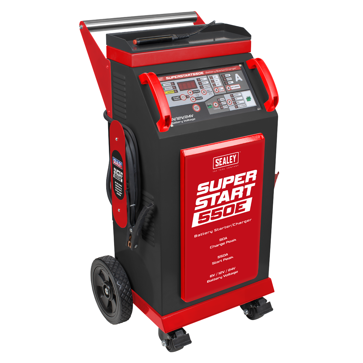 Sealey | 6/12/24V Battery Starter/Charger 550A - SUPERSTART550E