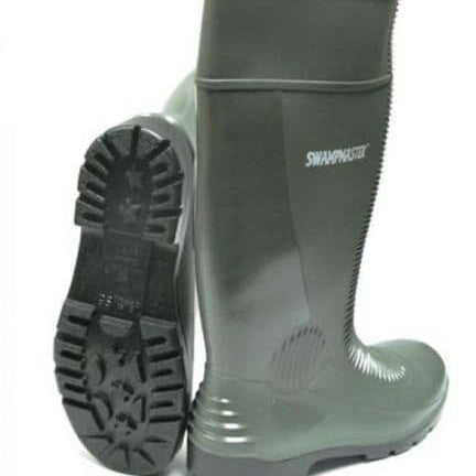 *STOCK CLEARANCE* - Swampmaster Contractor S5 Safety PVC Wellington Green Boots SWP450
