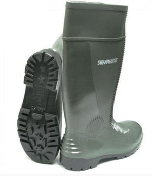 *SPECIAL PRICE* - Swampmaster Contractor S5 Safety PVC Wellington Green Boots SWP450