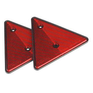 Rear Reflective Red Triangle Pack of 2 - TB17 - Farming Parts