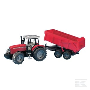 MF 7480 with trailer - U02045