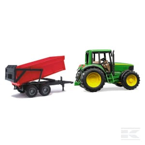 John Deere 6920 with tipping trailer - U02057