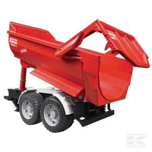 Krampe halfpipe tipping trailer tandem axle - U02225