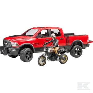 RAM 2500 with Ducati Racer – 1:16 Scale Off-Road Truck & Motorcycle Set | U02502