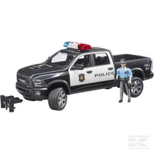 RAM 2500 Police Truck with Policeman – 1:16 Scale Emergency Vehicle | U02505