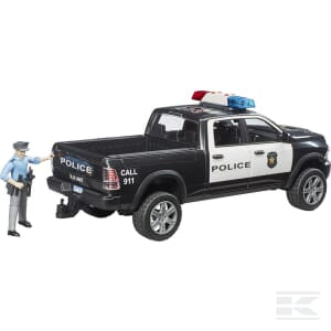 RAM 2500 Police Truck with Policeman – 1:16 Scale Emergency Vehicle | U02505