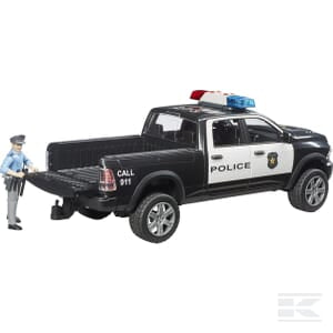 RAM 2500 police truck with policeman - U02505