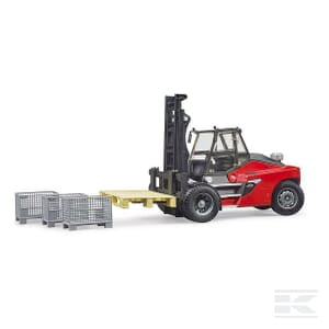 Linde HT160 Fork Lift with pallet and 3 pallet cages - U02513