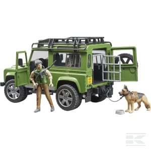 Land Rover Defender Station Wagon with Forester & Dog – 1:16 Scale Adventure Set | U02587