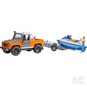 Land Rover with Trailer & Waterscooter – 1:16 Scale Adventure Playset | U02599