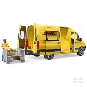 MB Sprinter DHL with Driver – 1:16 Scale Delivery Van Playset | U02671