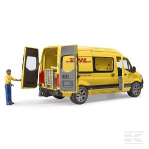 MB Sprinter DHL with Driver – 1:16 Scale Delivery Van Playset | U02671