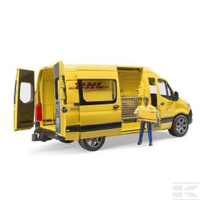 MB Sprinter DHL with Driver – 1:16 Scale Delivery Van Playset | U02671