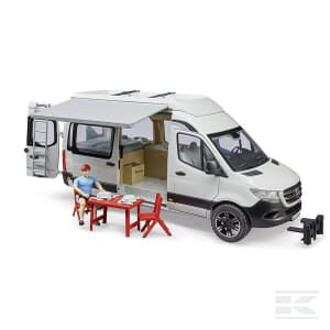 MB Sprinter Camper with Driver – 1:16 Scale Adventure Van Model | U02672