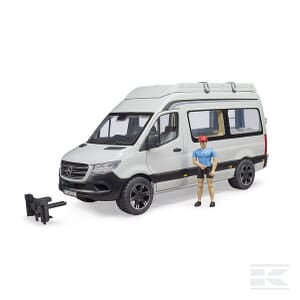 MB Sprinter Camper with Driver – 1:16 Scale Adventure Van Model | U02672