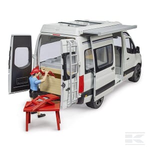 MB Sprinter Camper with Driver – 1:16 Scale Adventure Van Model | U02672