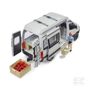 MB Sprinter Camper with Driver – 1:16 Scale Adventure Van Model | U02672