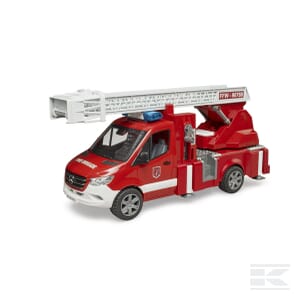 MB Sprinter Fire engine with ladder, waterpump and Light + Sound Module - U02673