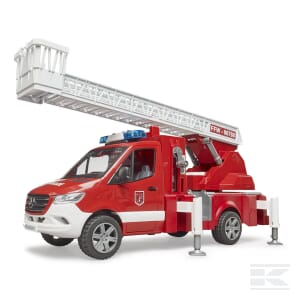 MB Sprinter Fire engine with ladder, waterpump and Light + Sound Module - U02673