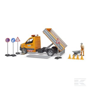 MB Sprinter Municipal with Driver, Light & Sound Module & Accessories – 1:16 Scale | U02677