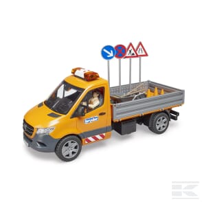 MB Sprinter Municipal with Driver, Light & Sound Module & Accessories – 1:16 Scale | U02677