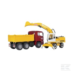 MAN Constuction truck and Excavator - U02751