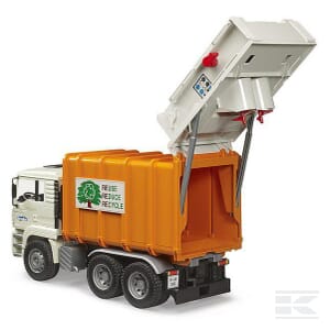 MAN TGA Rear Loading Garbage Truck – 1:16 Scale Waste Management Vehicle | U02772