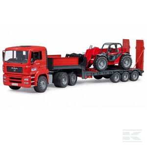 MAN TGA Low Loader Truck with Manitou Telescopic Loader MLT 633 – 1:16 Scale | U02774