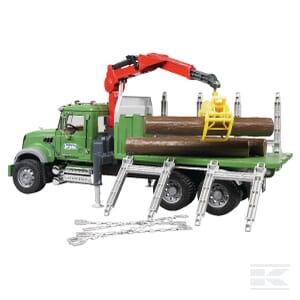 MACK Granite Log Transport Lorry – 1:16 Scale Timber Truck Model | U02824