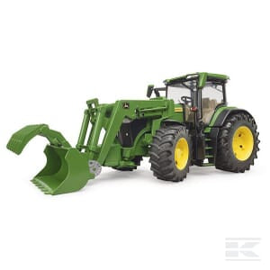 John Deere 7R with front loader - U03151