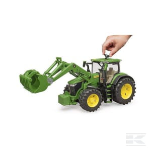 John Deere 7R with front loader - U03151