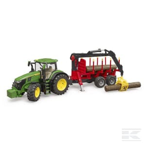 John Deere 7R 350 with Tree Trailer – 1:16 Scale Forestry Tractor | U03154