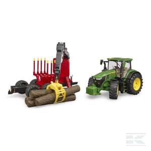 John Deere 7R 350 with Tree Trailer – 1:16 Scale Forestry Tractor | U03154