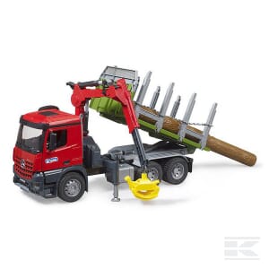 MB Arocs Timber Truck with Loading Crane & Logs – 1:16 Scale | U03669